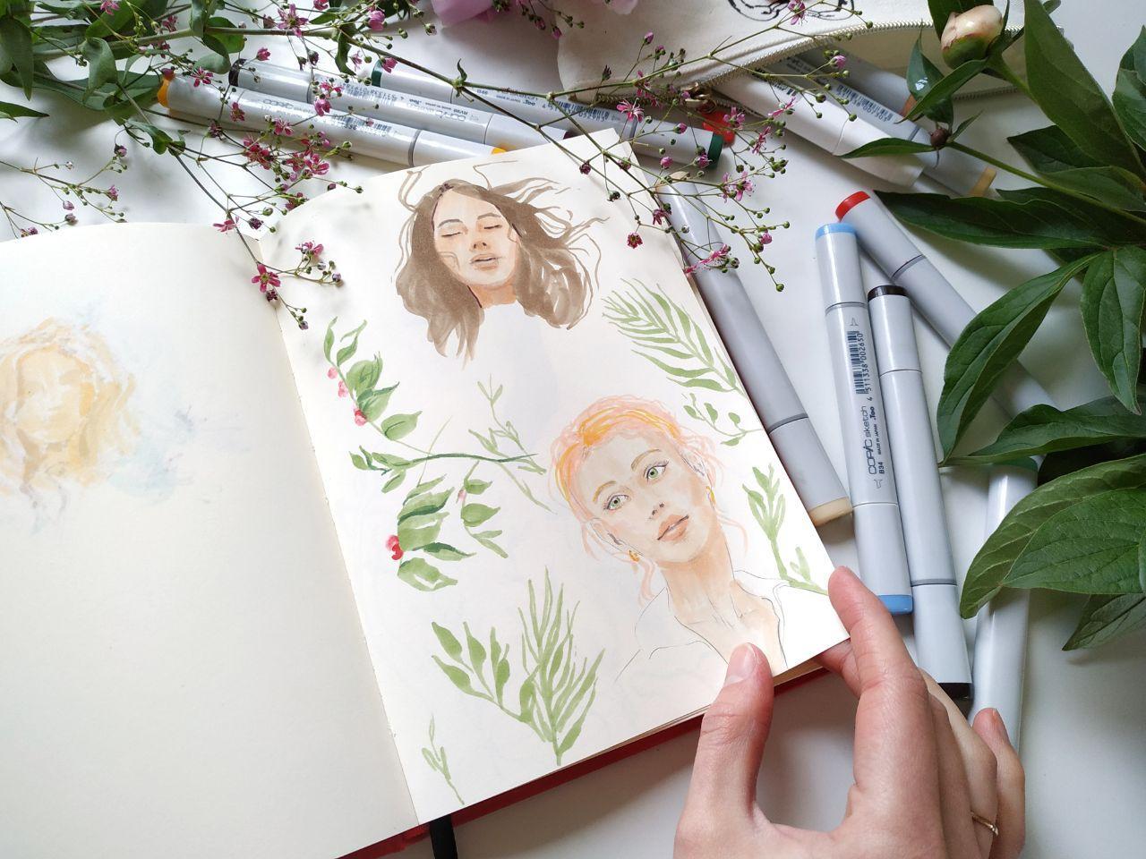 My Sketchbook portraits - image 1 - student project