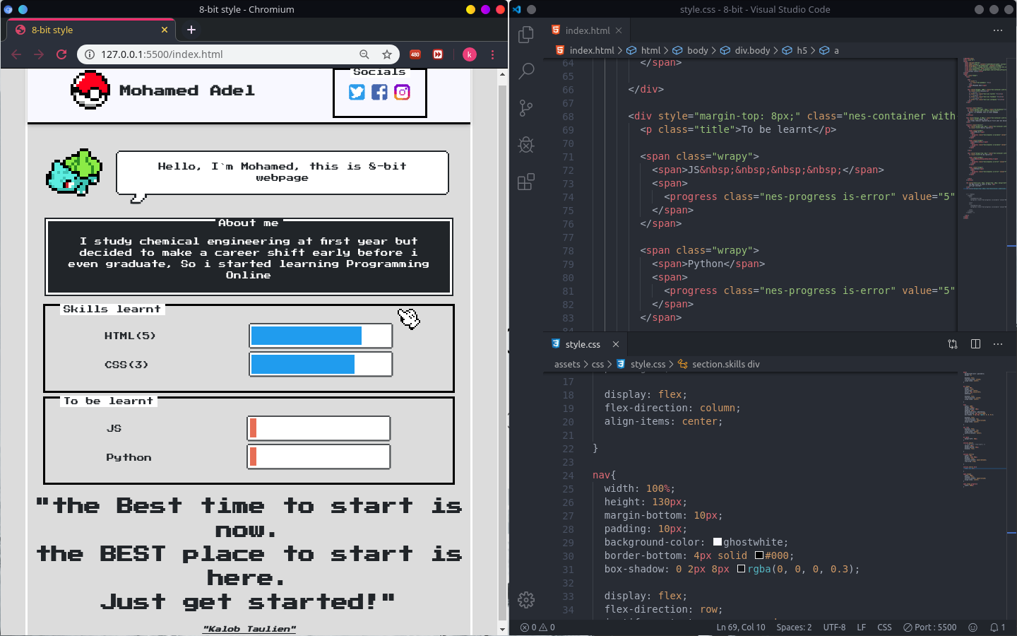 8-bit webpage - image 2 - student project