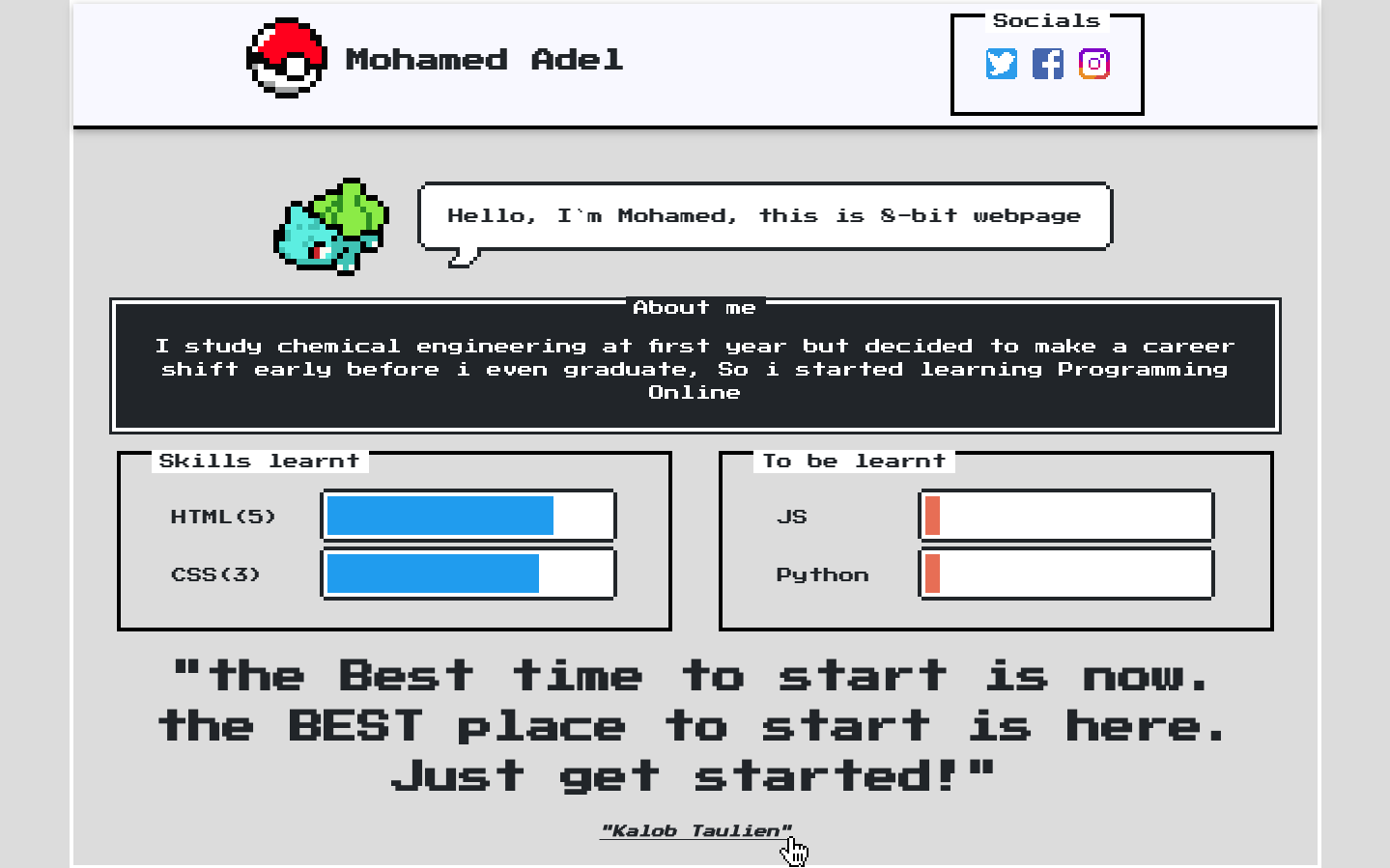 8-bit webpage - image 1 - student project