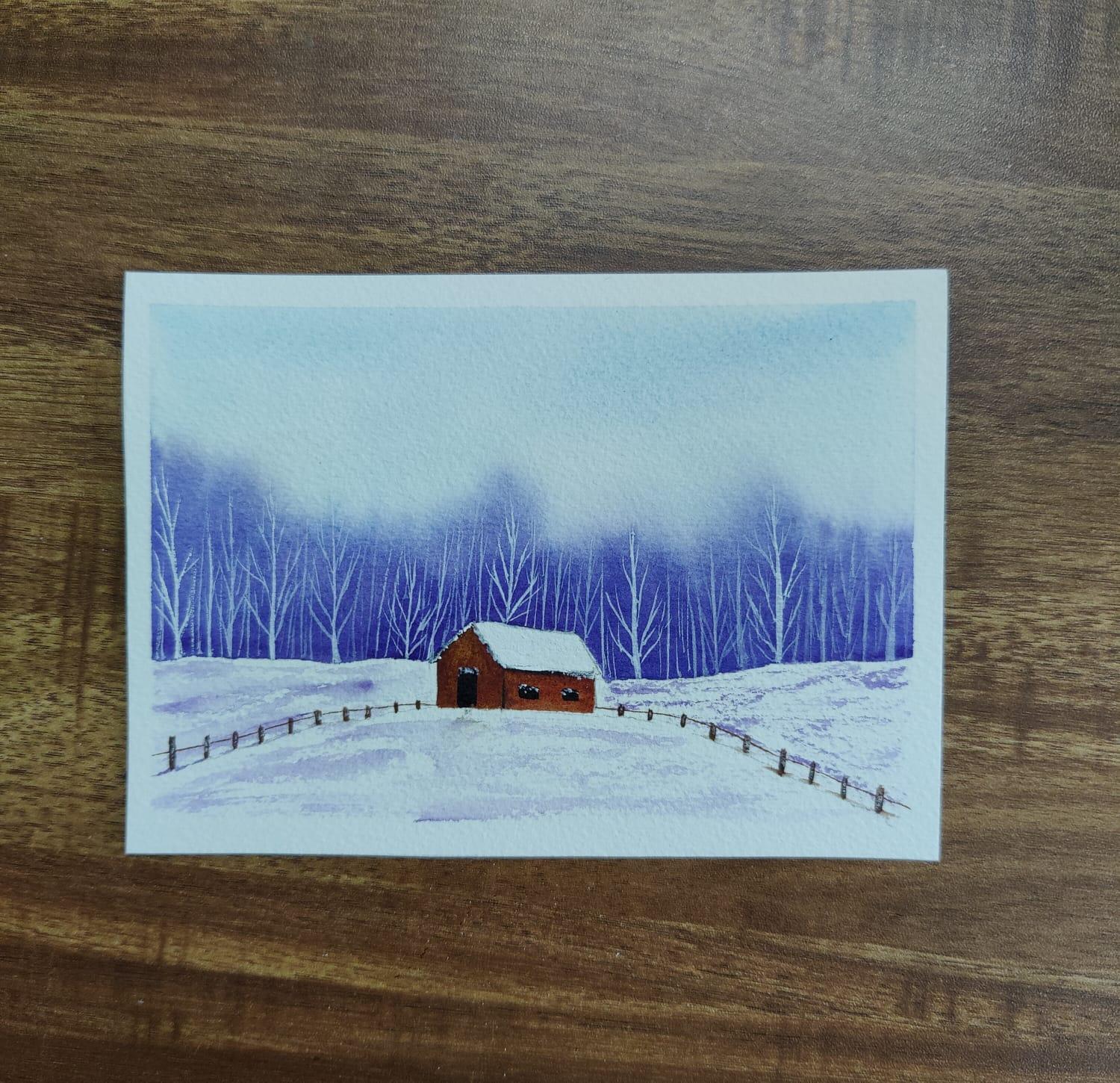 Winter Landscapes Using Watercolours - image 1 - student project