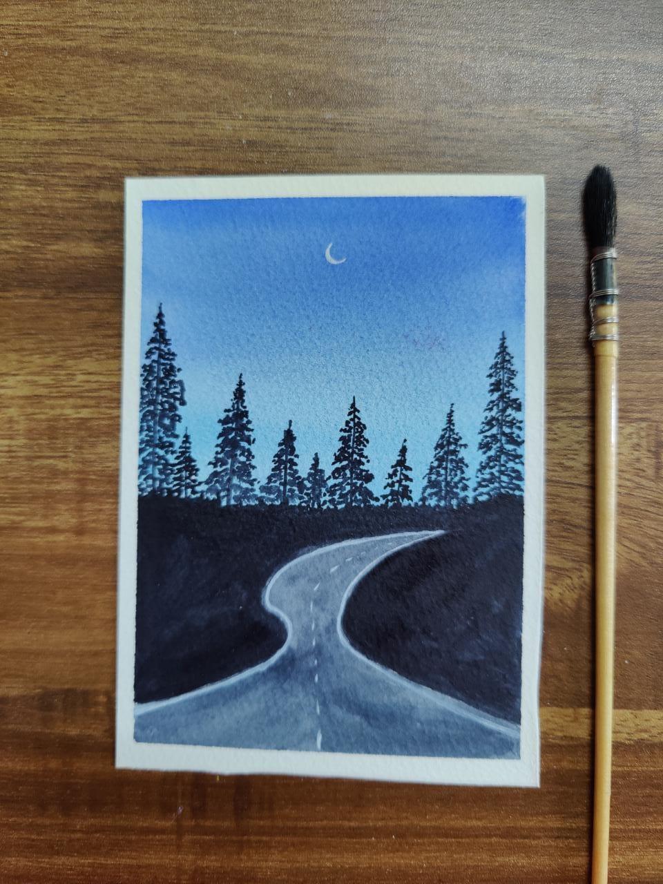 Scenic Roadscapes Using Water colour - image 1 - student project