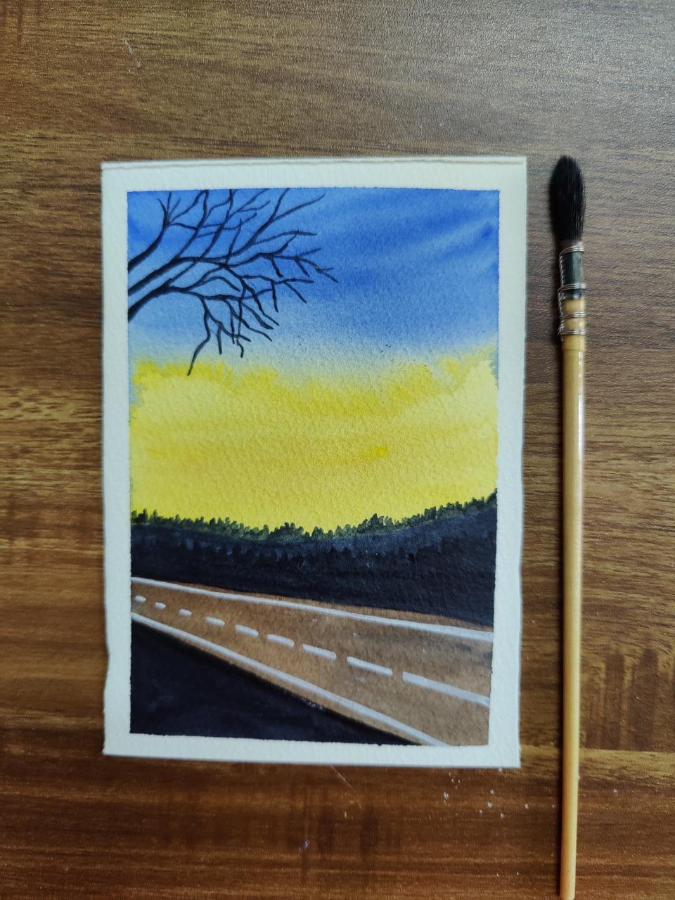 Scenic Roadscapes Using Water colour - image 3 - student project