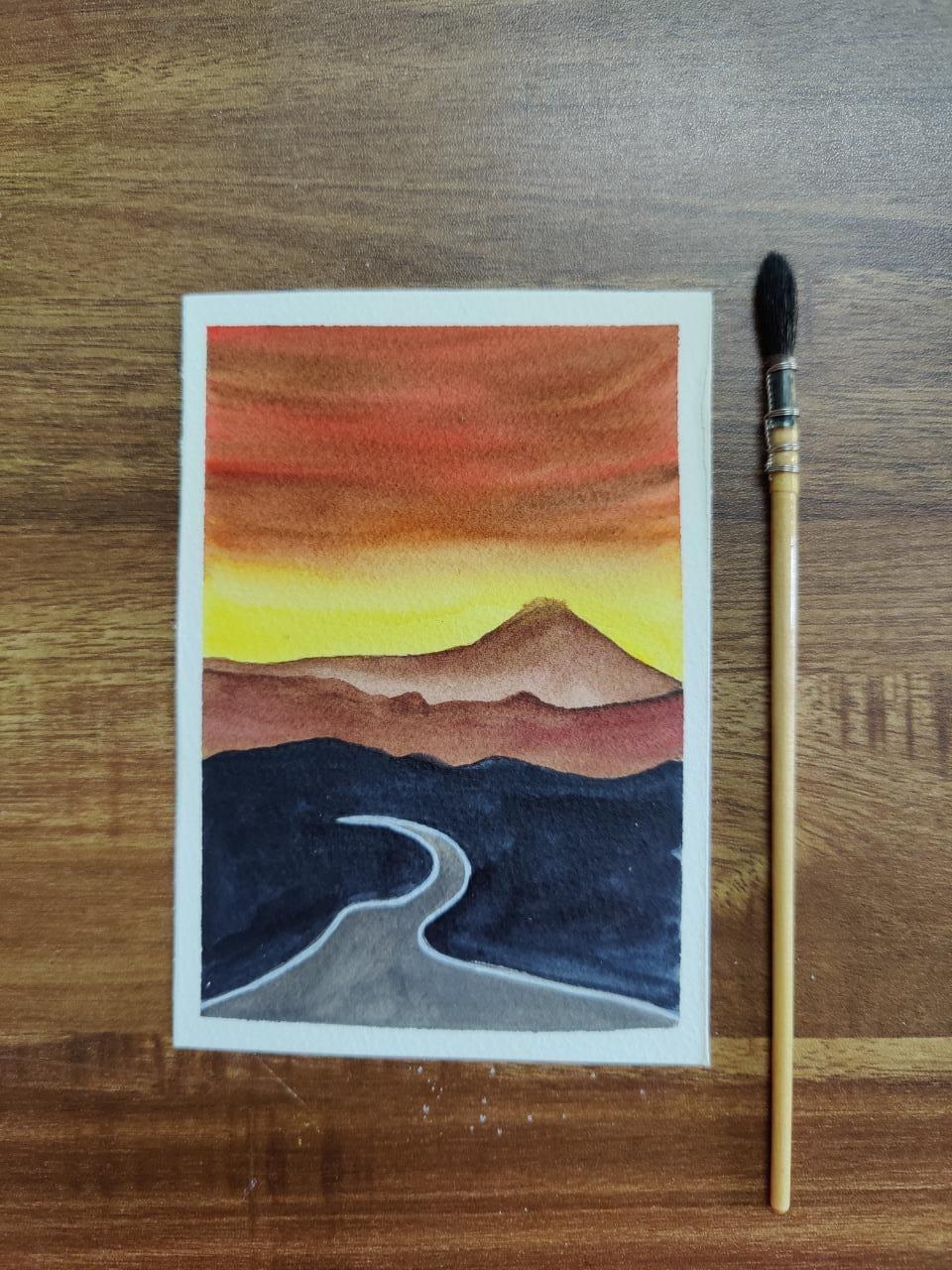 Scenic Roadscapes Using Water colour - image 2 - student project