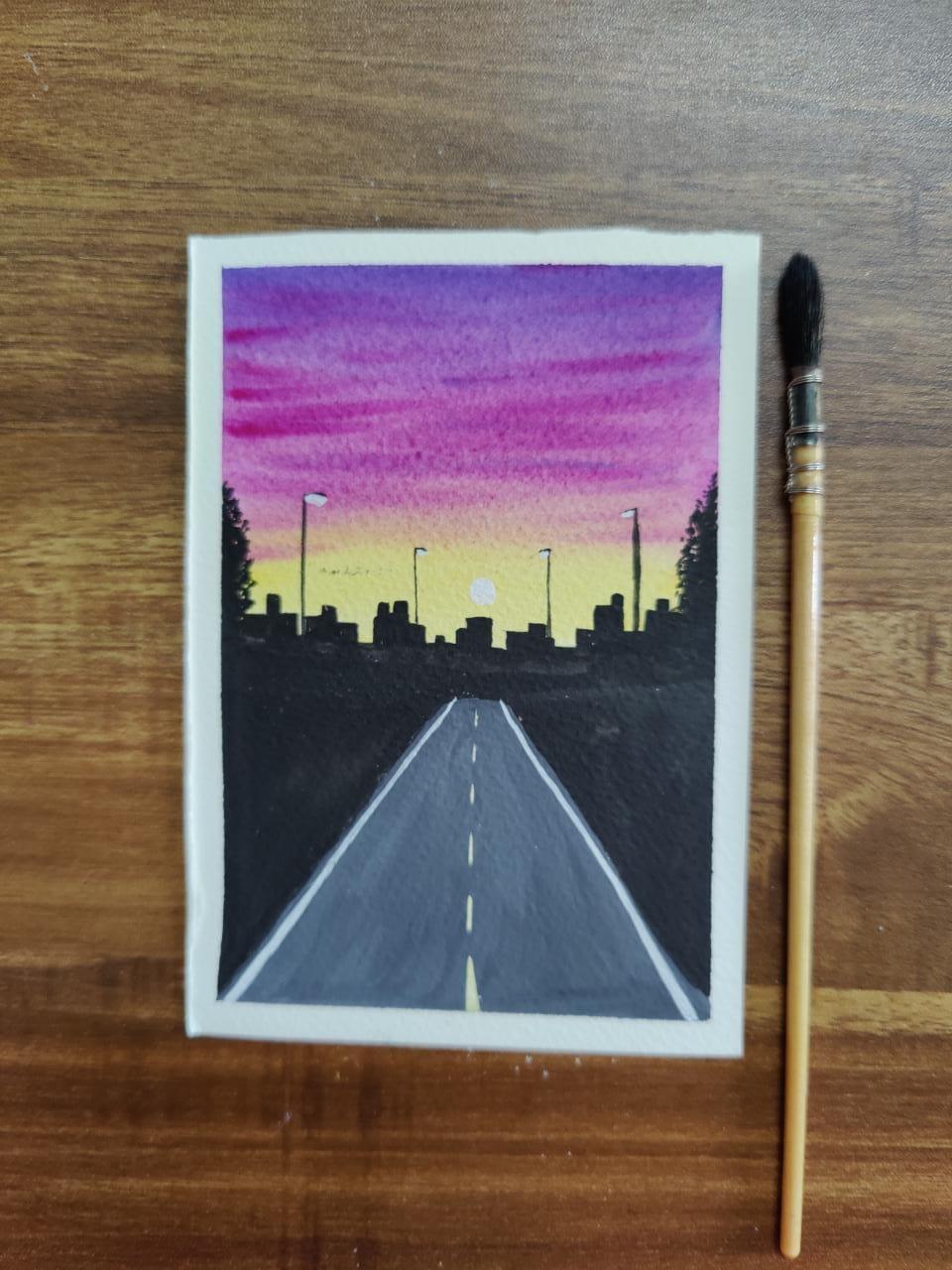 Scenic Roadscapes Using Water colour - image 4 - student project