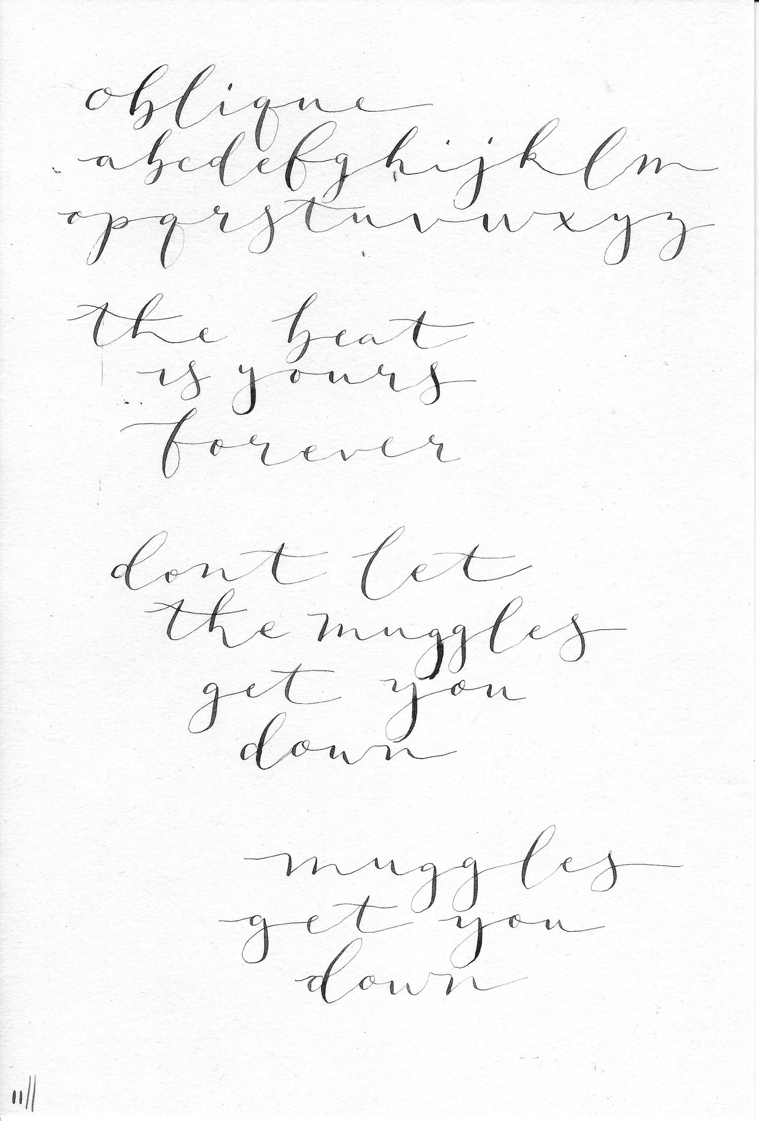 Advance Modern Calligraphy - image 3 - student project