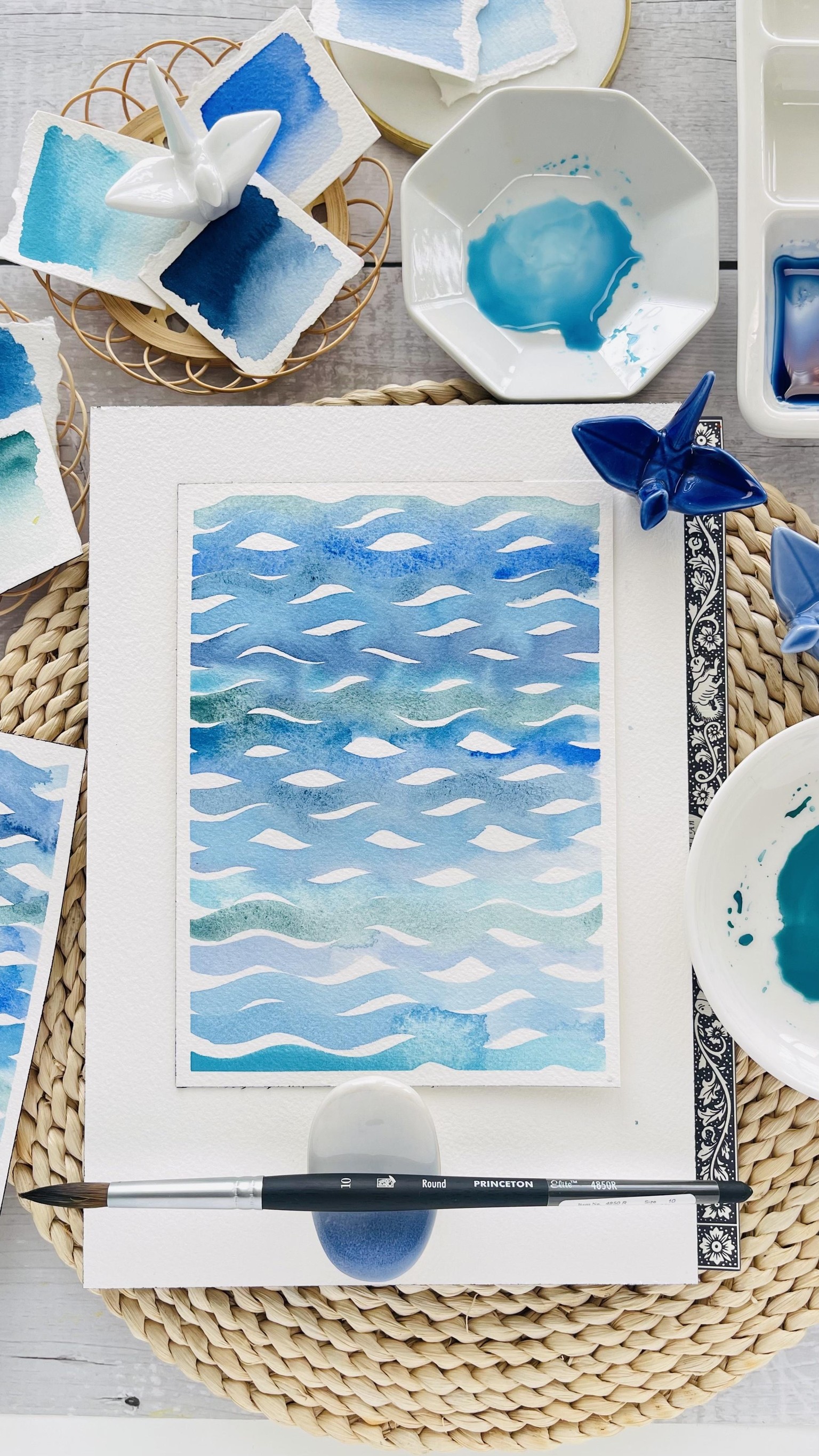 Day 1 & 3 Project: Waves of Calm, Blushing Plaid - image 2 - student project