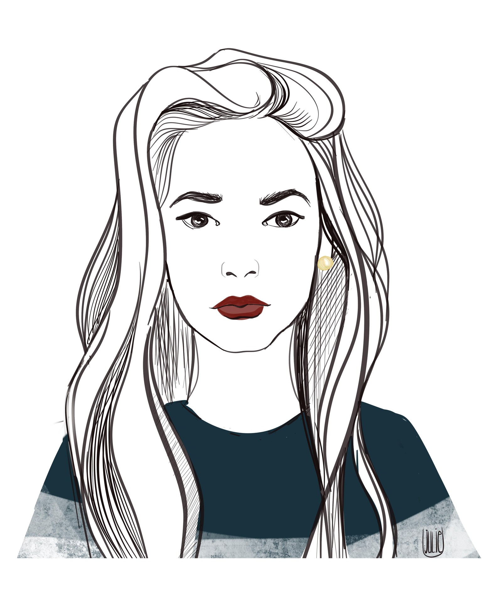 Fashion portrait - image 1 - student project