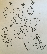 Flower stationery - image 1 - student project
