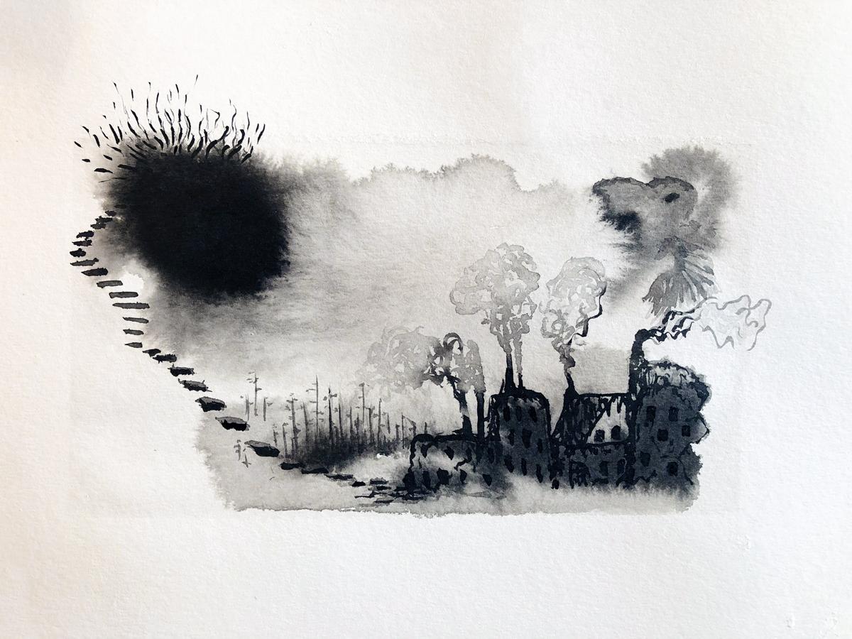 Loose fear with ink - image 2 - student project