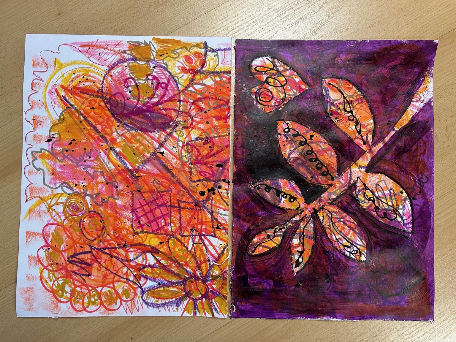 mixed media art relay - image 1 - student project