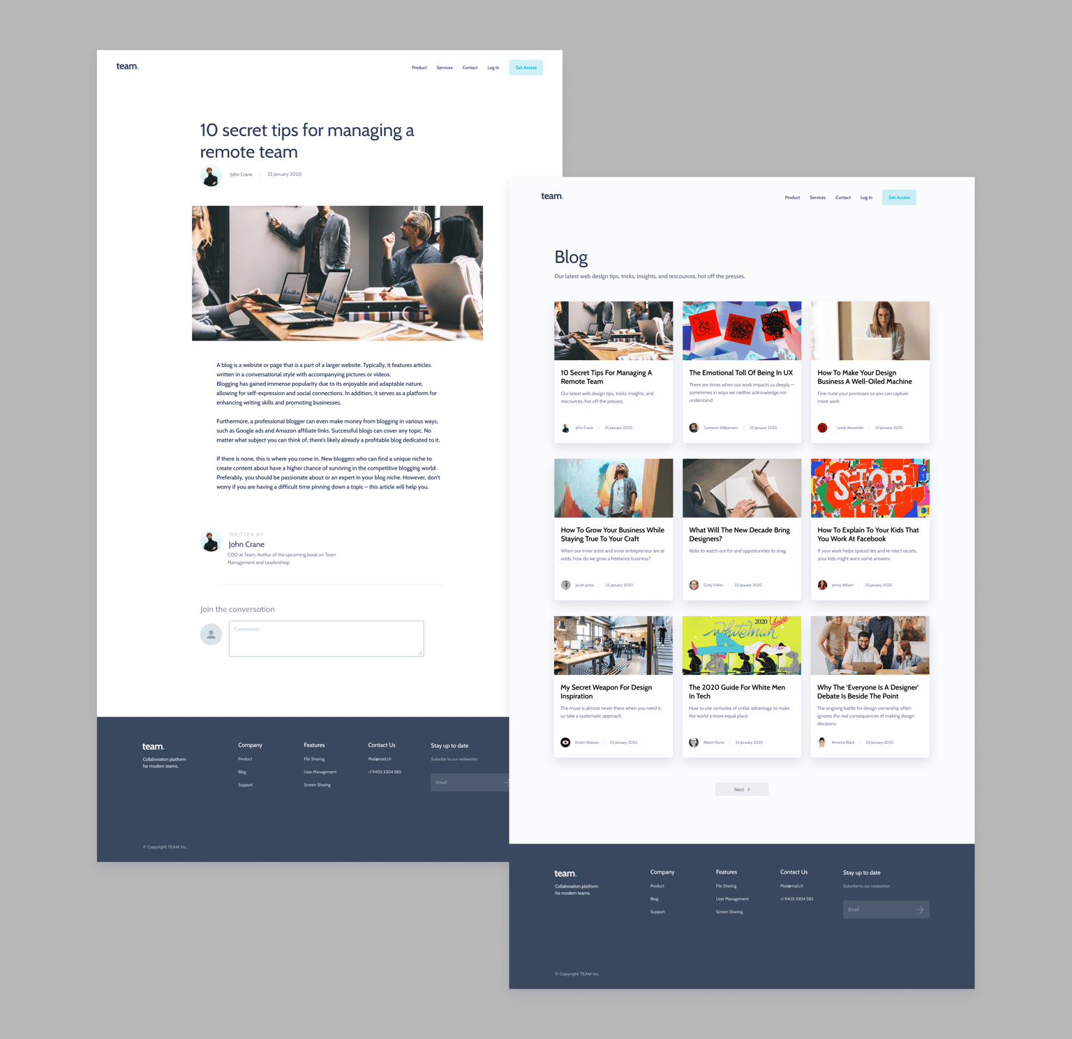 Team App Website - image 3 - student project