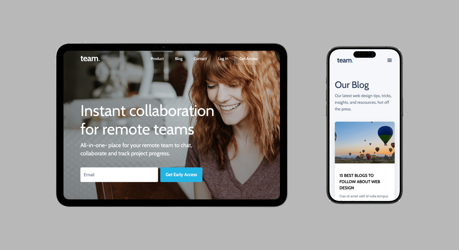 Team App Website - image 2 - student project