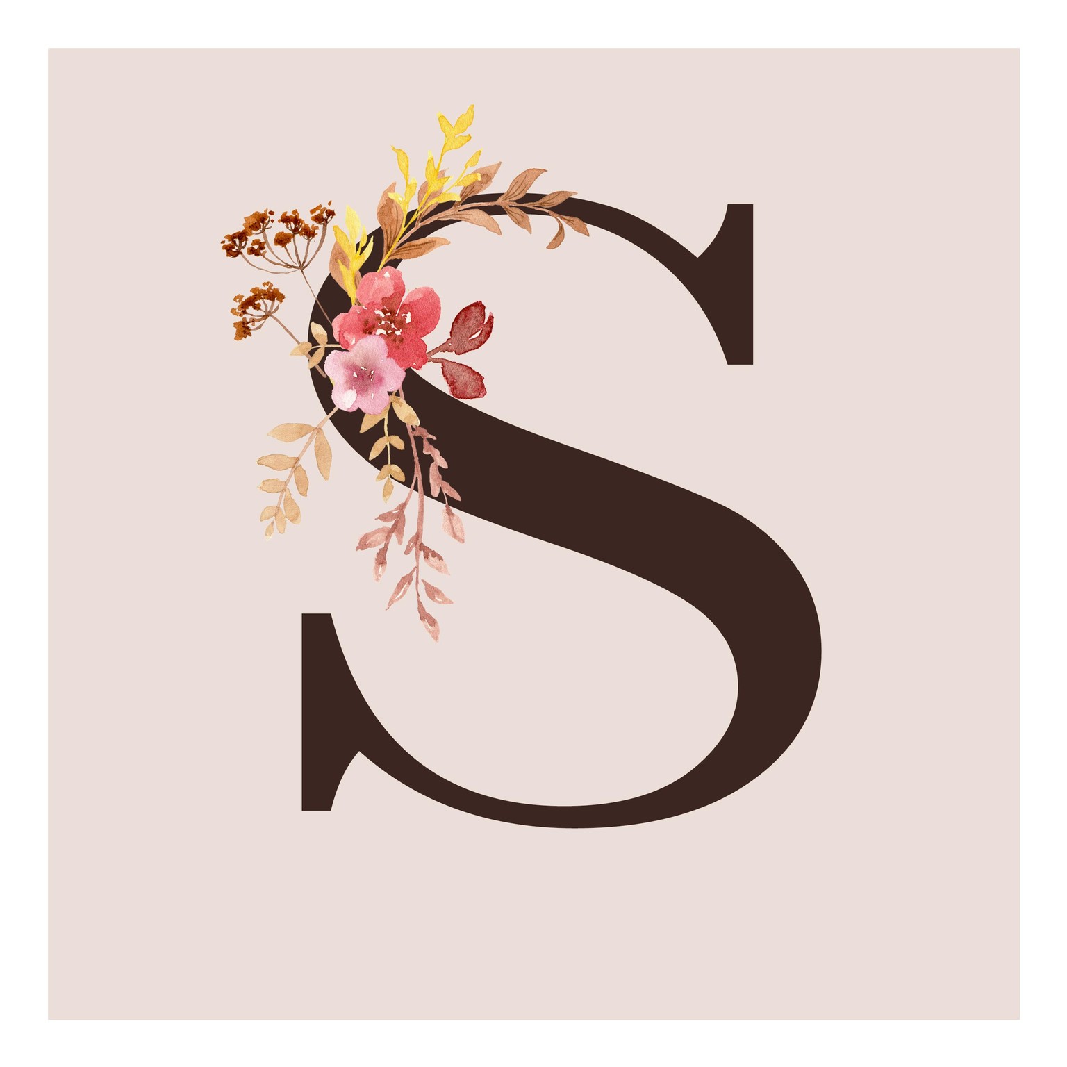 Botanical decorated letter - image 2 - student project