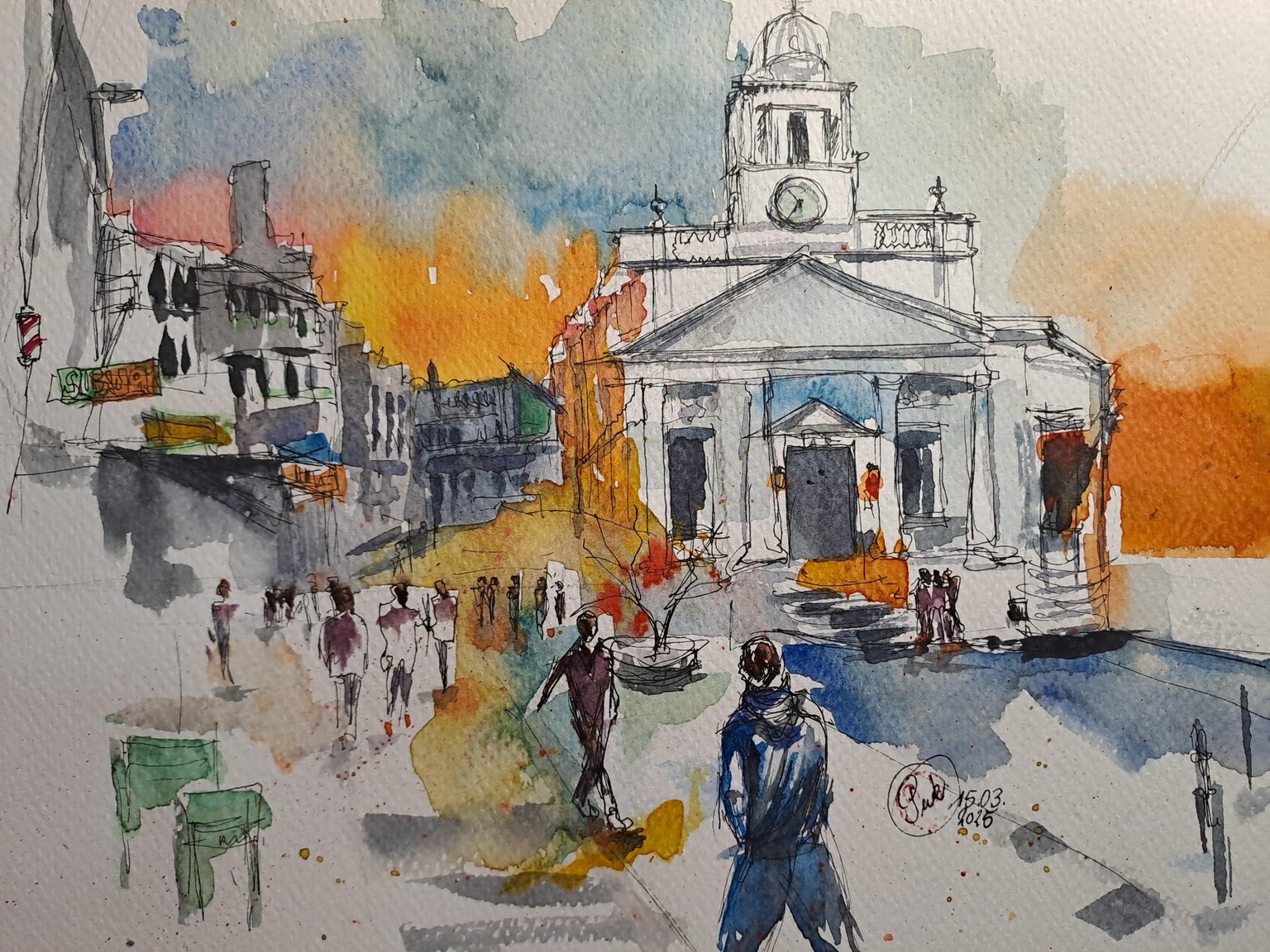 Adding people to the sketch - image 2 - student project