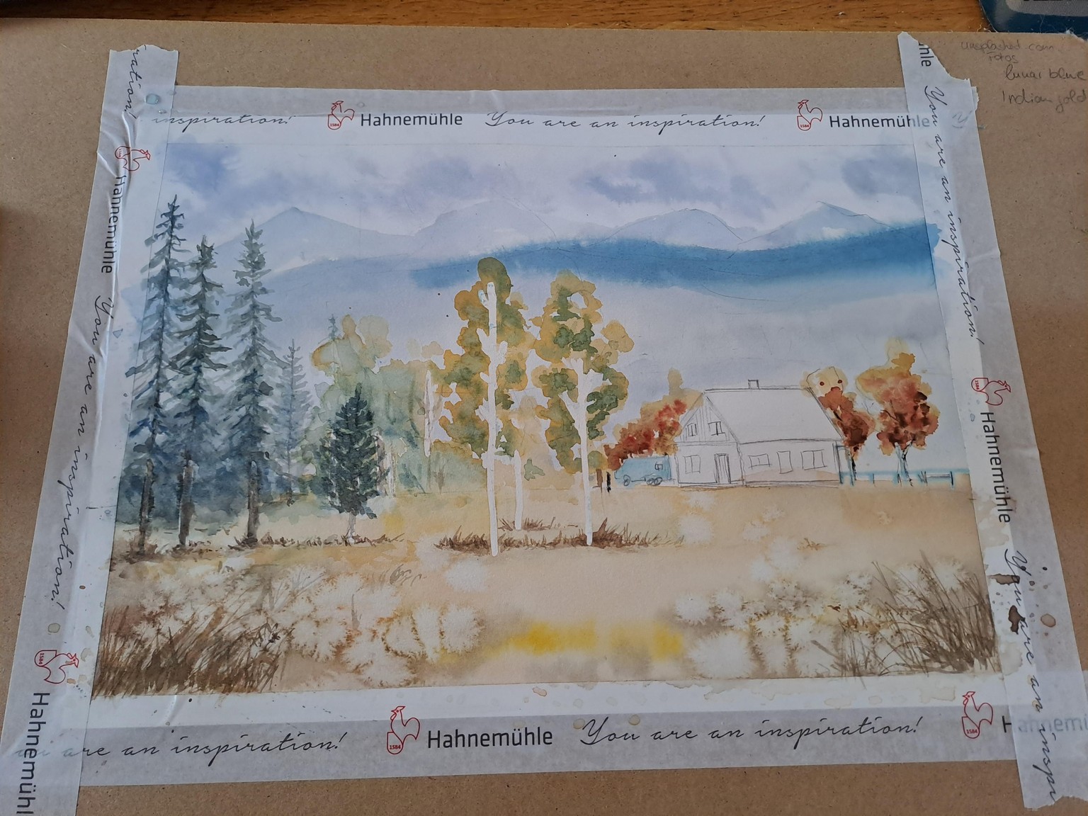 Watercolor landscape - image 1 - student project