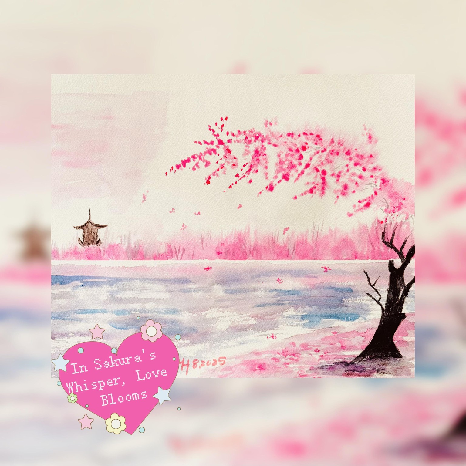 In Sakura's Whisper, Love Blooms - image 1 - student project