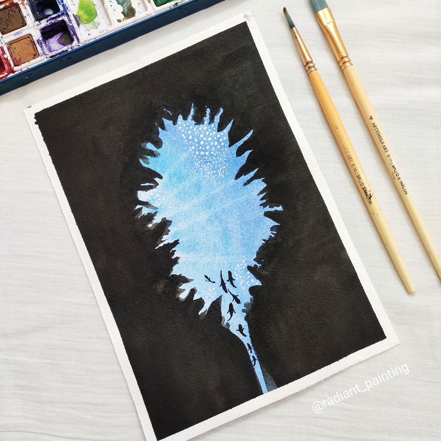 Underwater Exploration with Watercolors - image 2 - student project