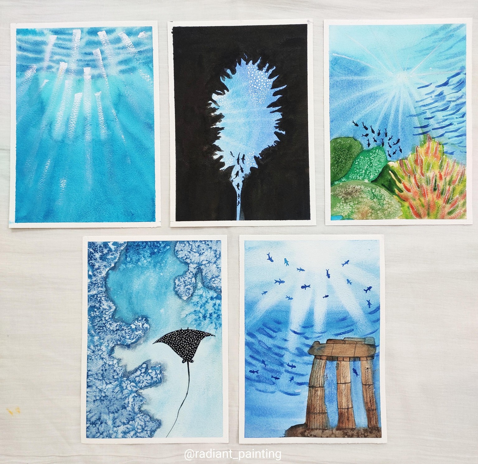 Underwater Exploration with Watercolors - image 6 - student project