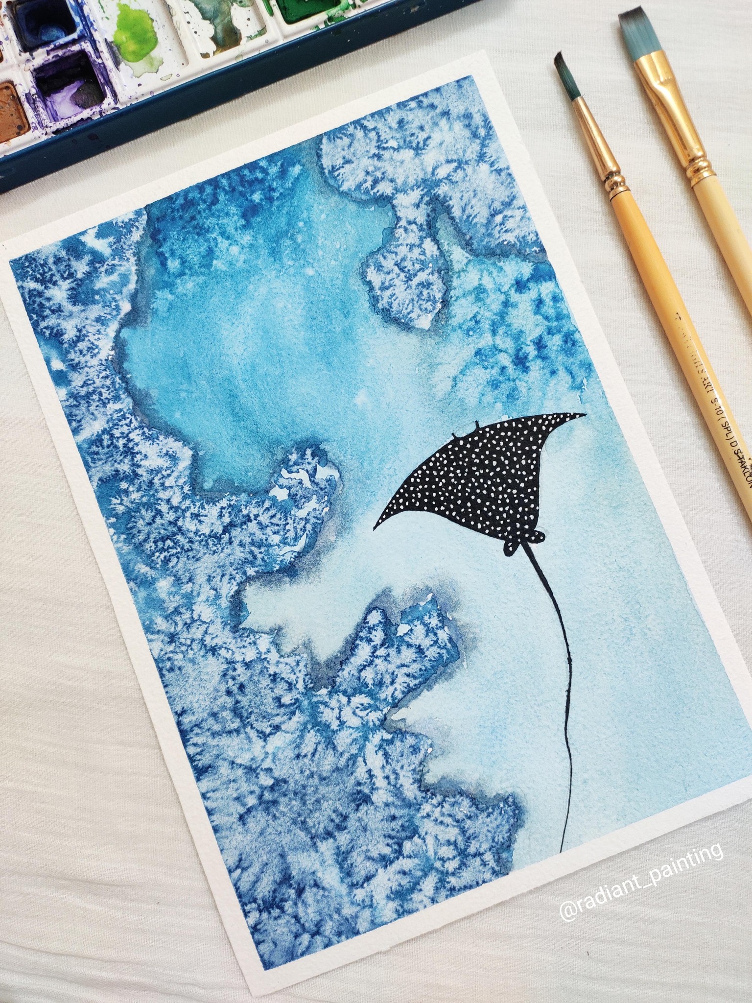 Underwater Exploration with Watercolors - image 4 - student project
