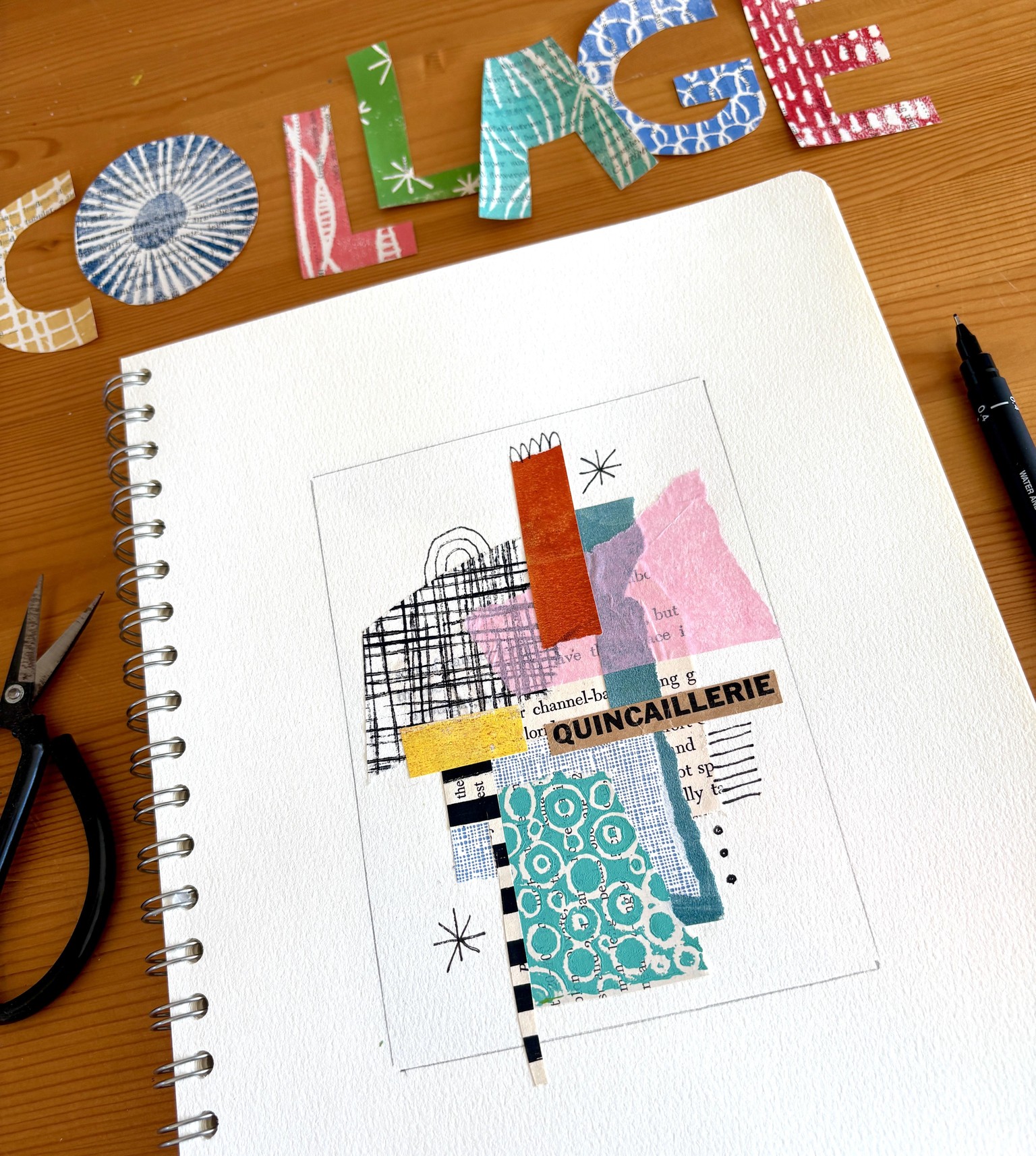 Collage Sketchbook Challenge - image 3 - student project