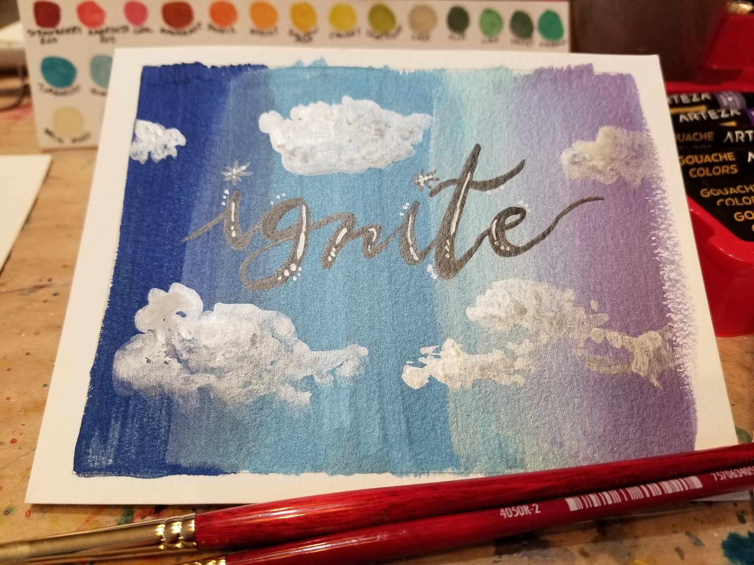 Metallic Gouache Fun! - image 3 - student project