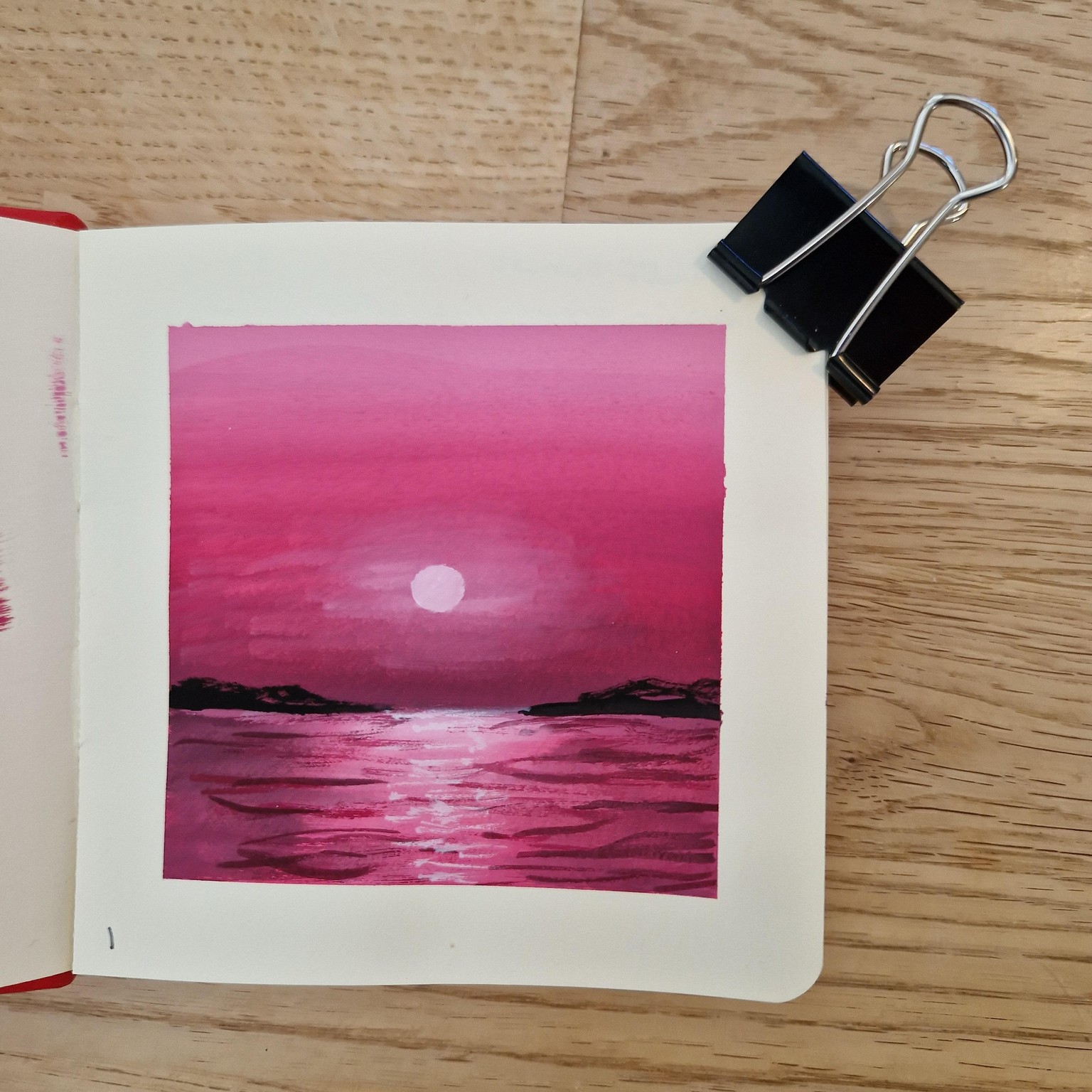 Gouache sunsets - image 1 - student project