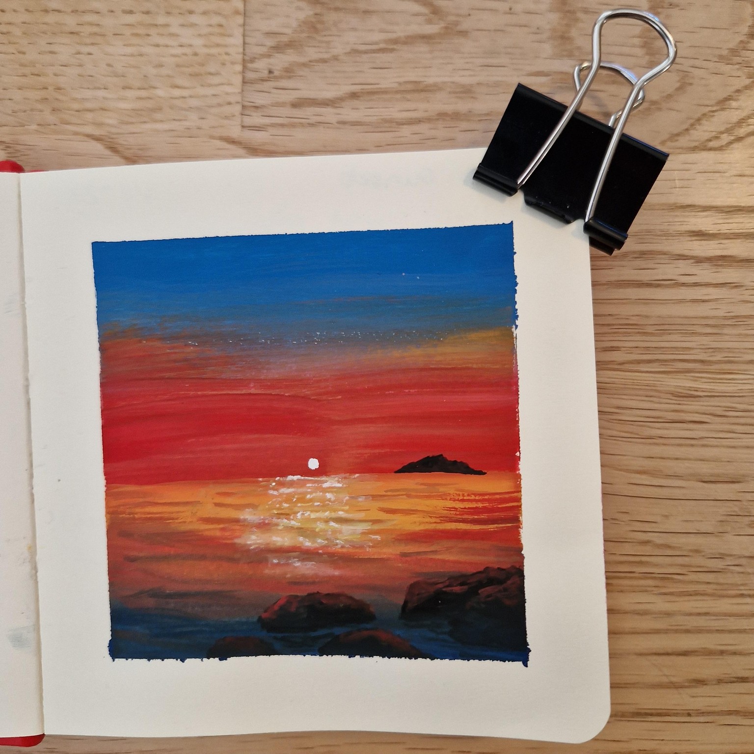 Gouache sunsets - image 5 - student project