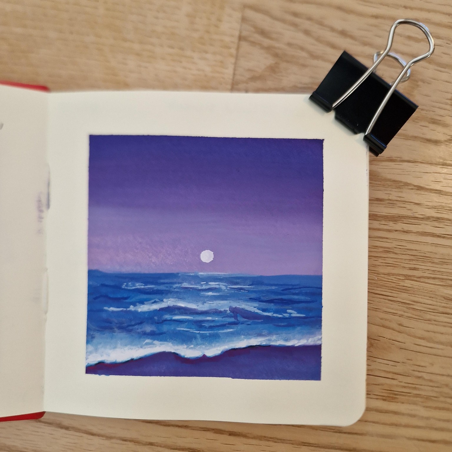 Gouache sunsets - image 2 - student project