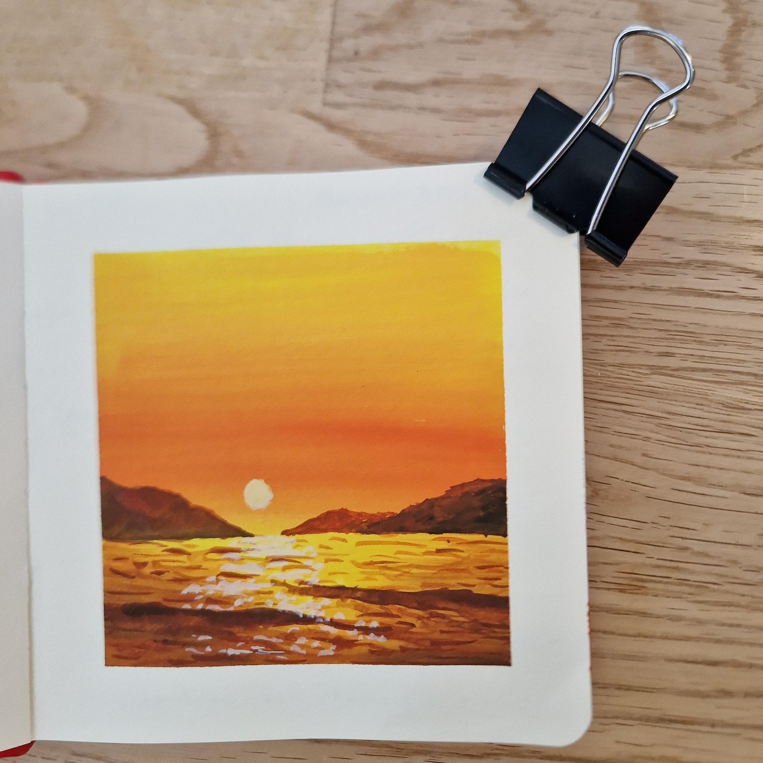 Gouache sunsets - image 3 - student project