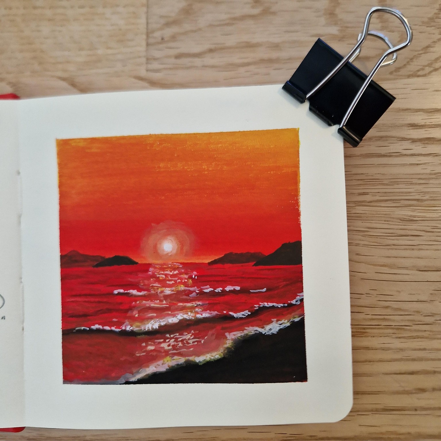 Gouache sunsets - image 6 - student project