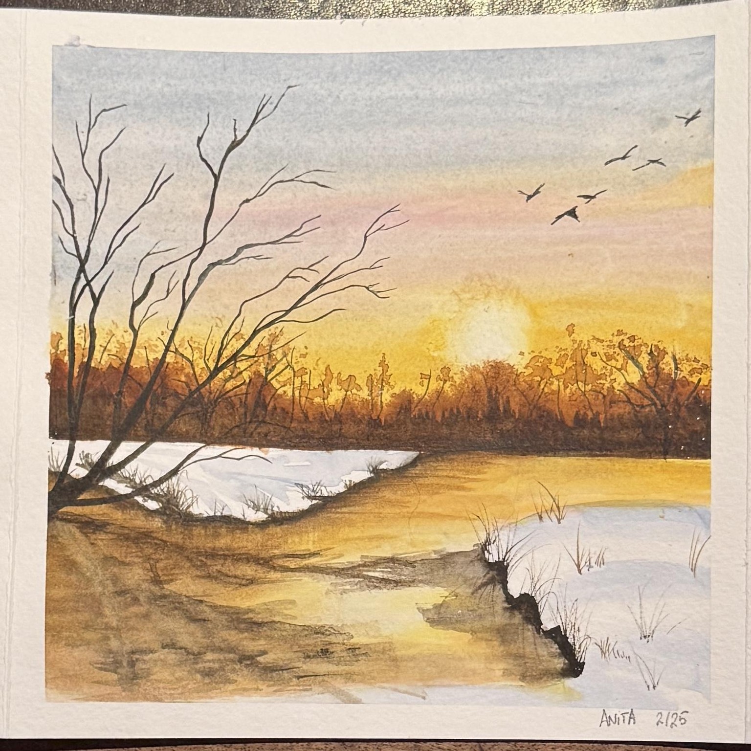 Chilly sunset and other winter landscapes - image 1 - student project