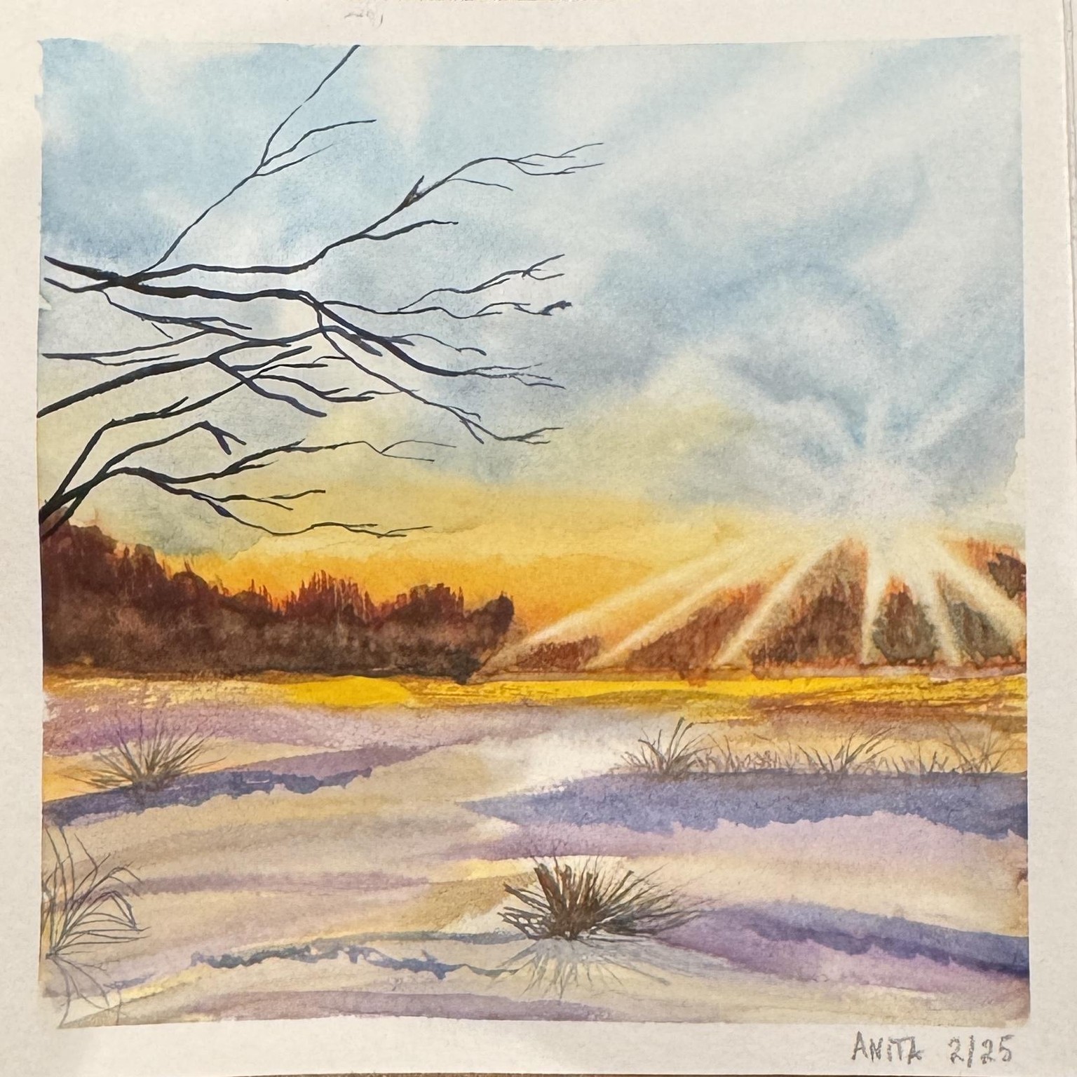 Chilly sunset and other winter landscapes - image 2 - student project