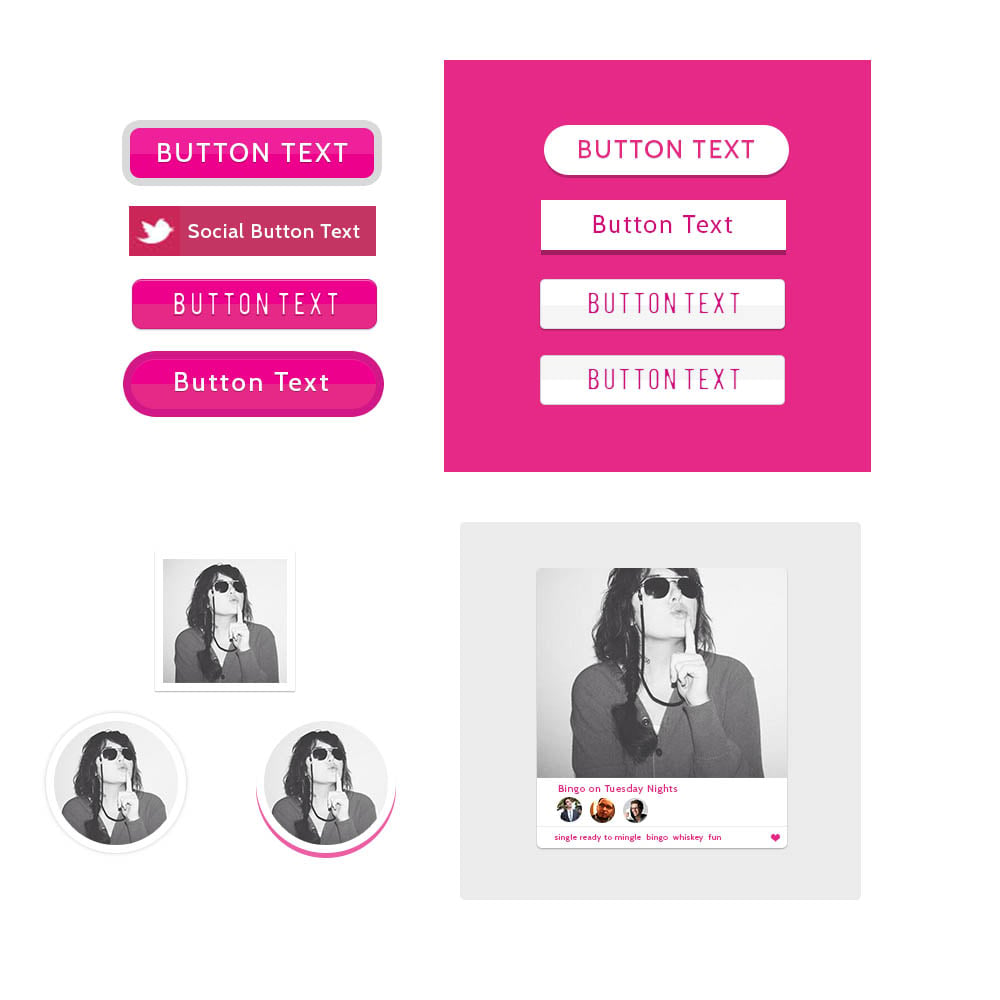 Button Styles, Avatars, Containers  - image 1 - student project