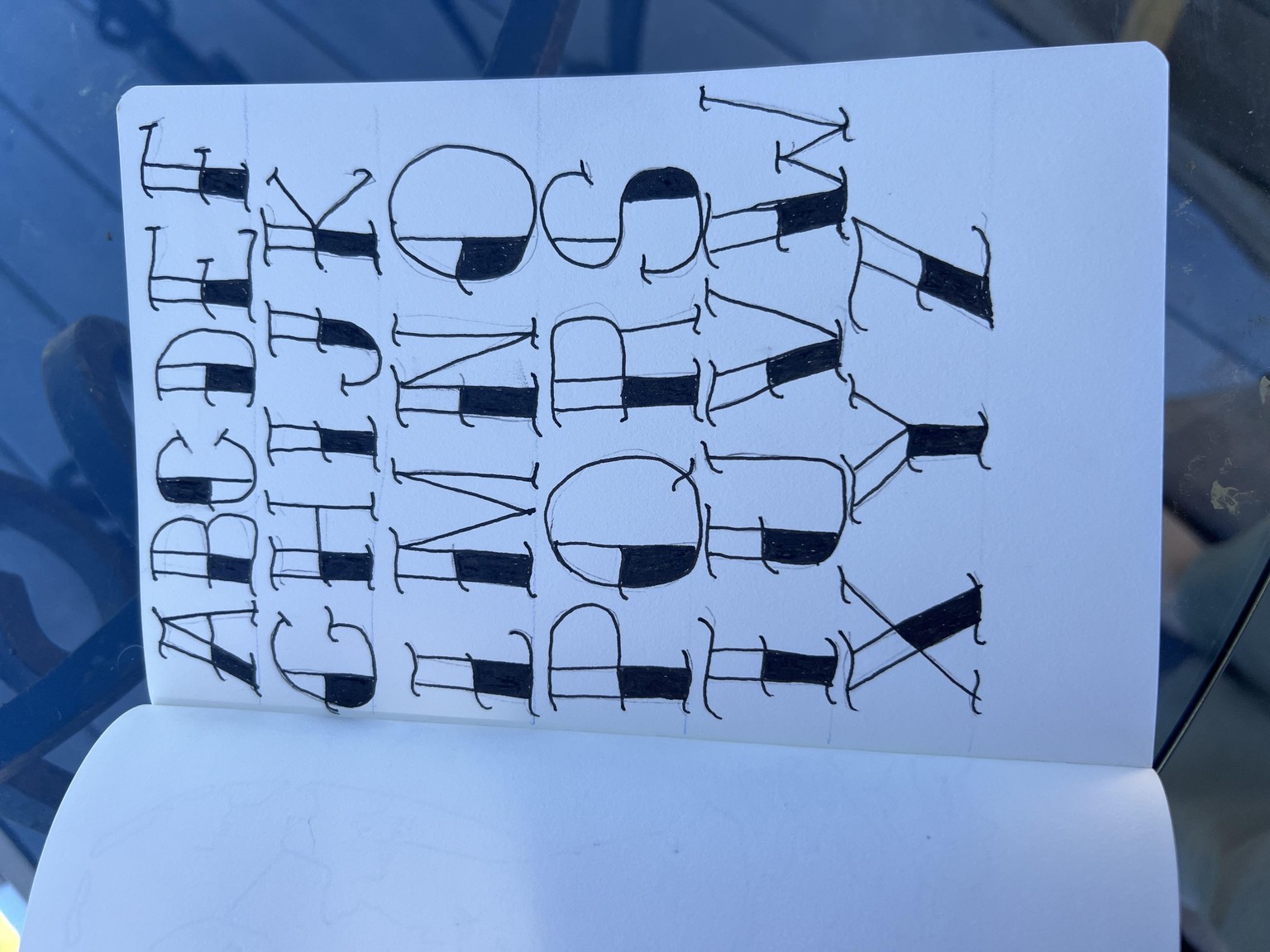 laid back lettering - image 1 - student project
