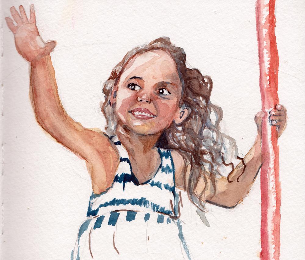 Girl in watercolor - image 2 - student project