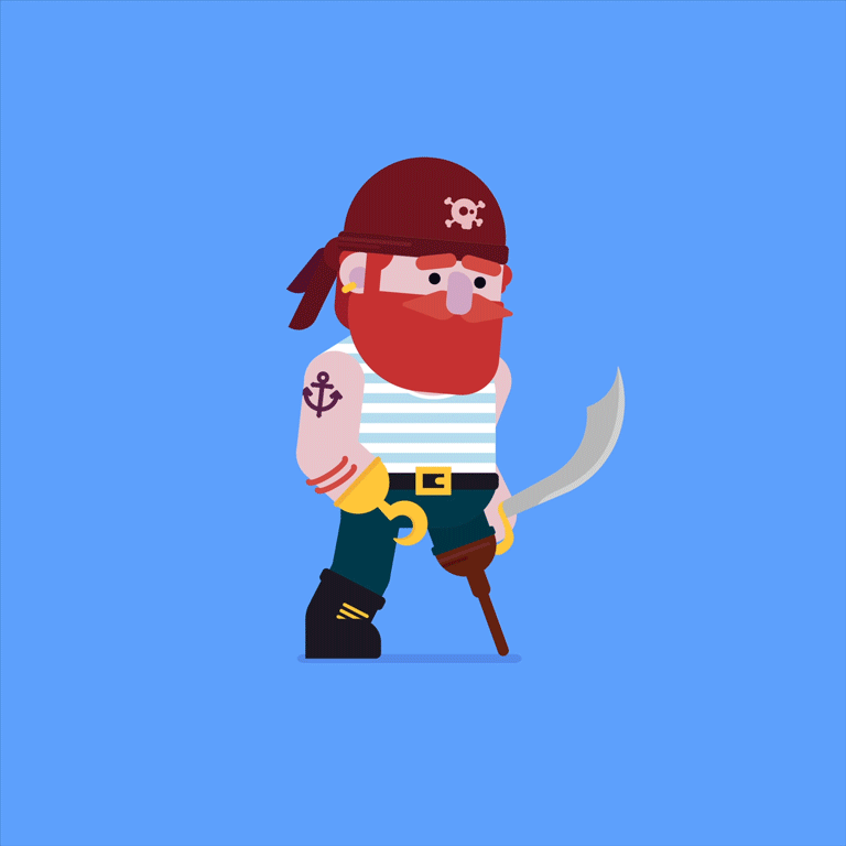 Character Design - Pirate - image 2 - student project