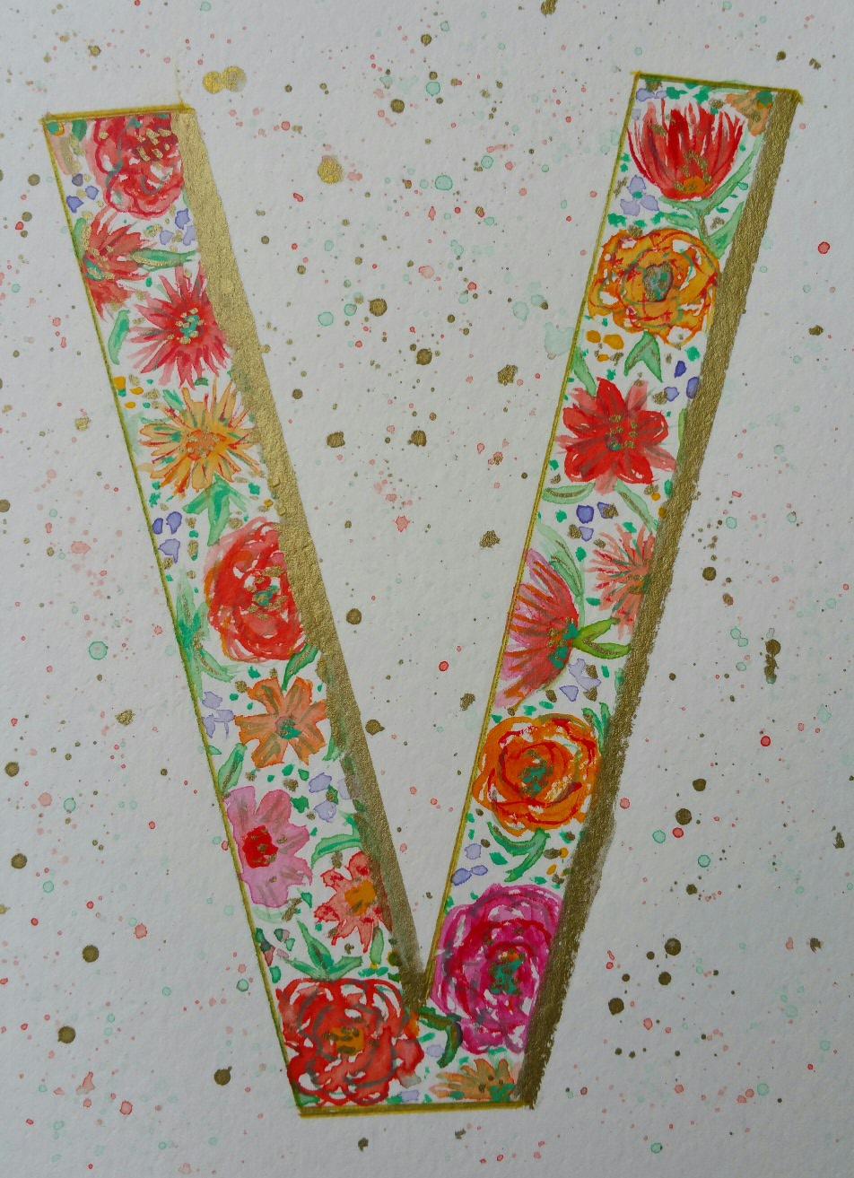 Floral Initial - image 1 - student project