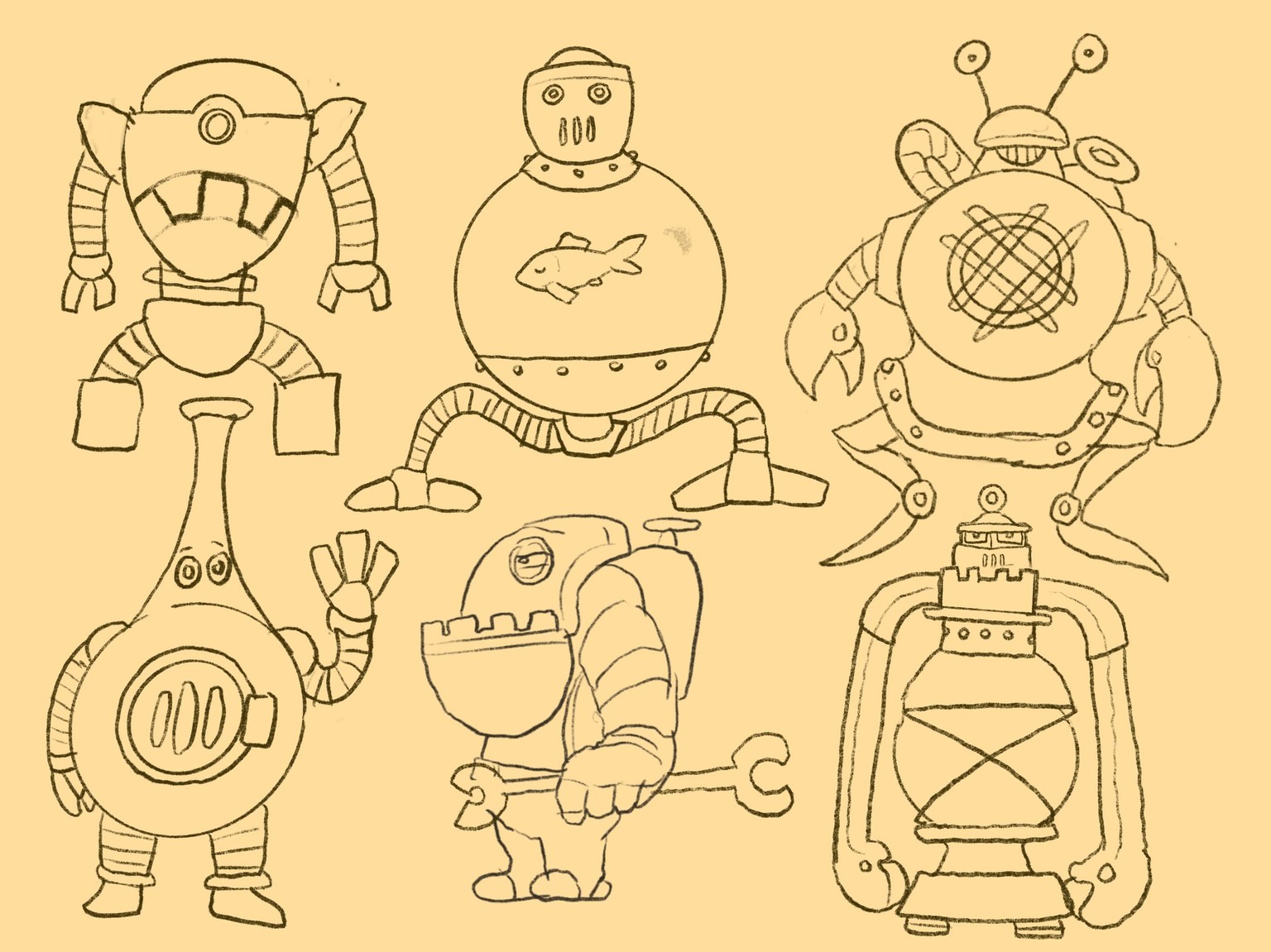 Steampunk Lantern Robot - image 1 - student project