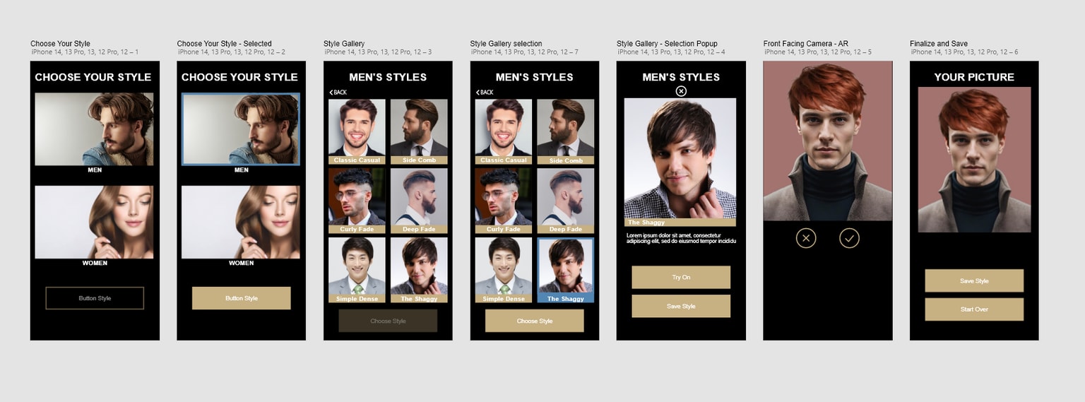 Hairstyle feature - UX - image 3 - student project