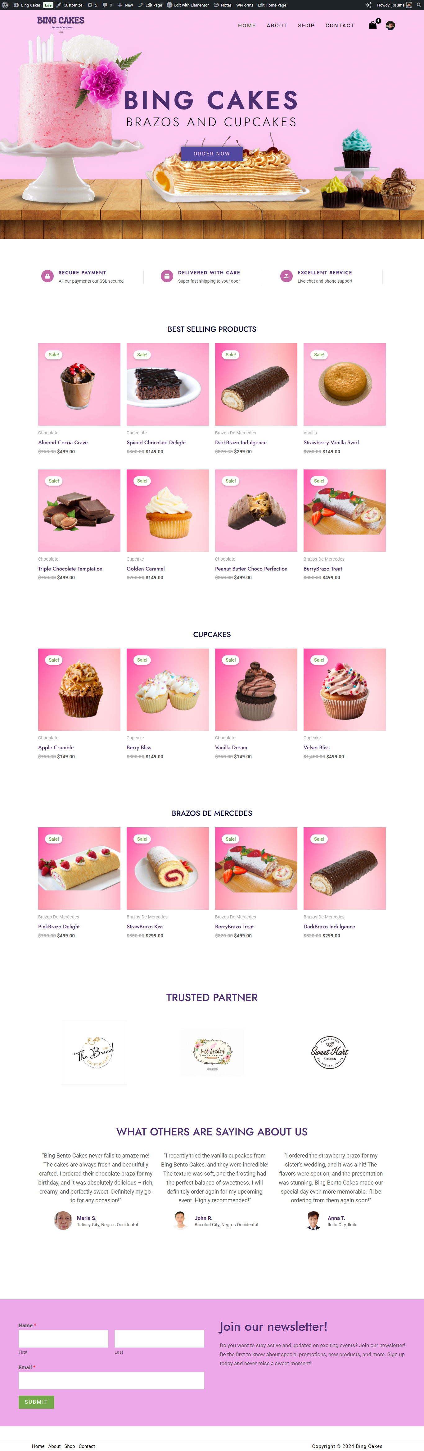 E-commerce Wordpress - image 1 - student project