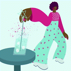 A girl with a drink - image 1 - student project