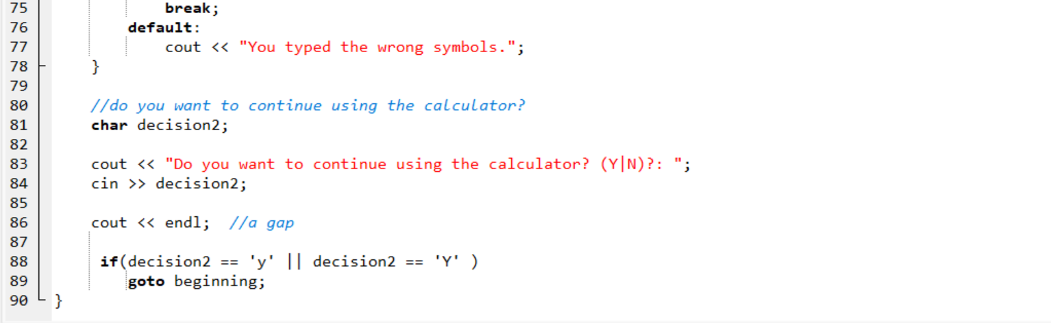 Calculator Exercise - image 3 - student project