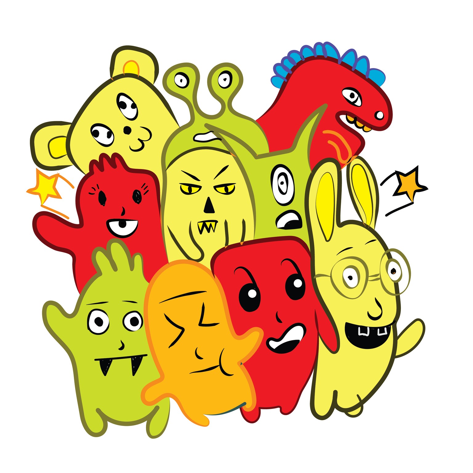 Doodle line work - Coloring line art - image 1 - student project