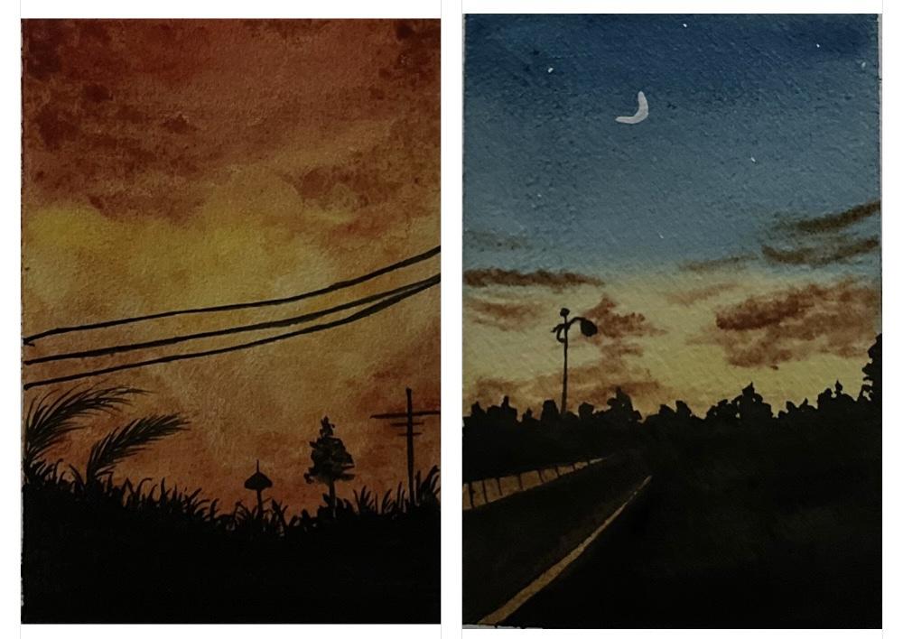 Mini watercolour paintings - image 7 - student project