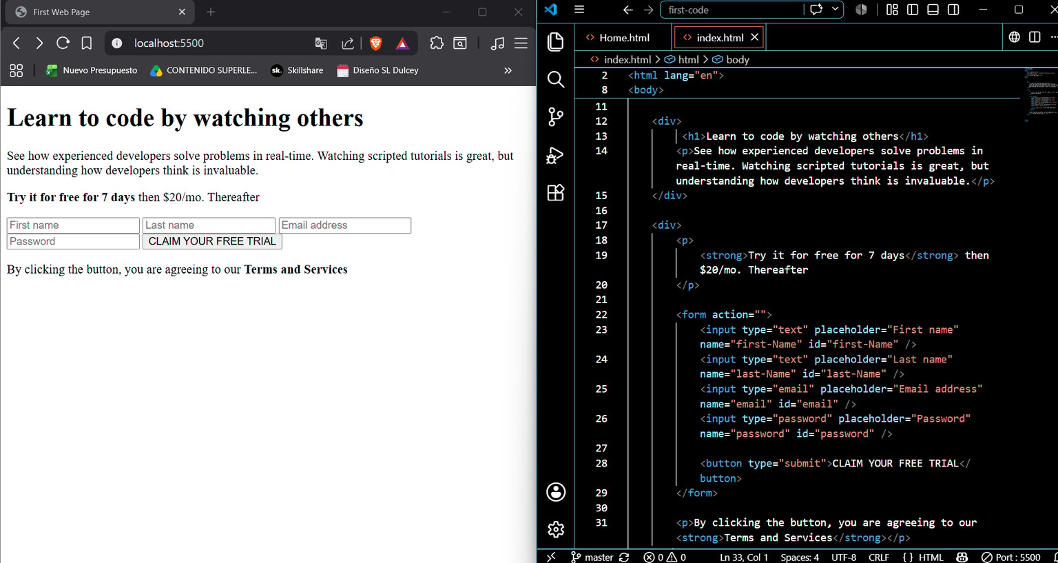 HTML try - image 1 - student project