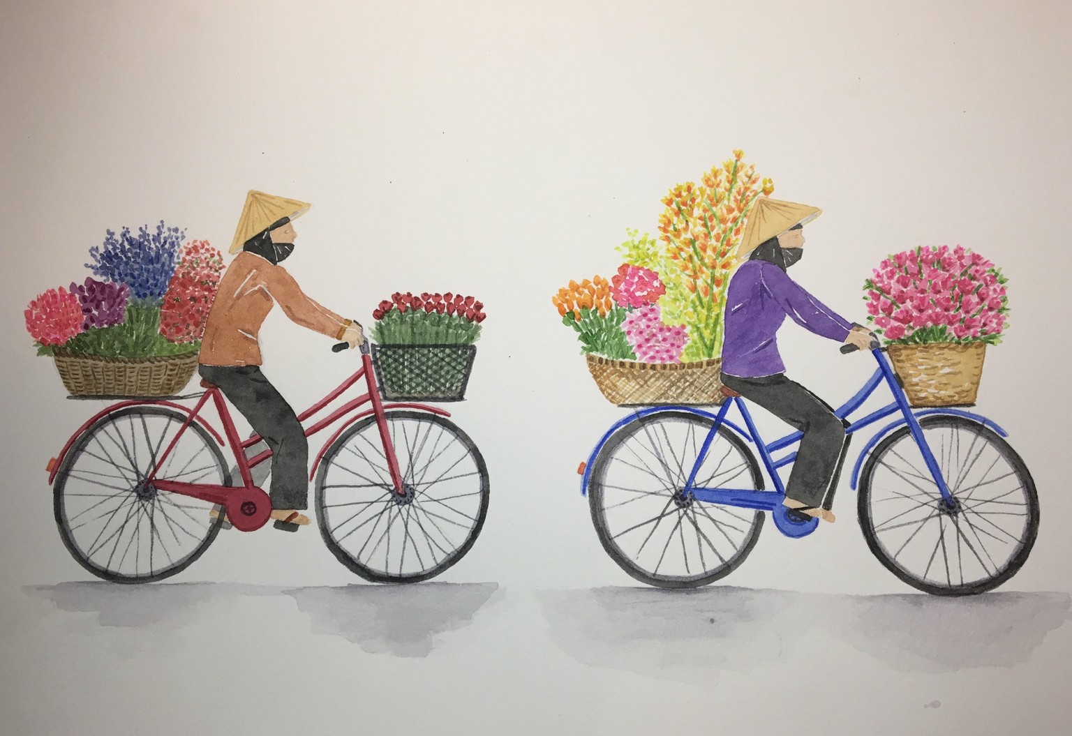 Flower Delivery on Bicycle - image 1 - student project