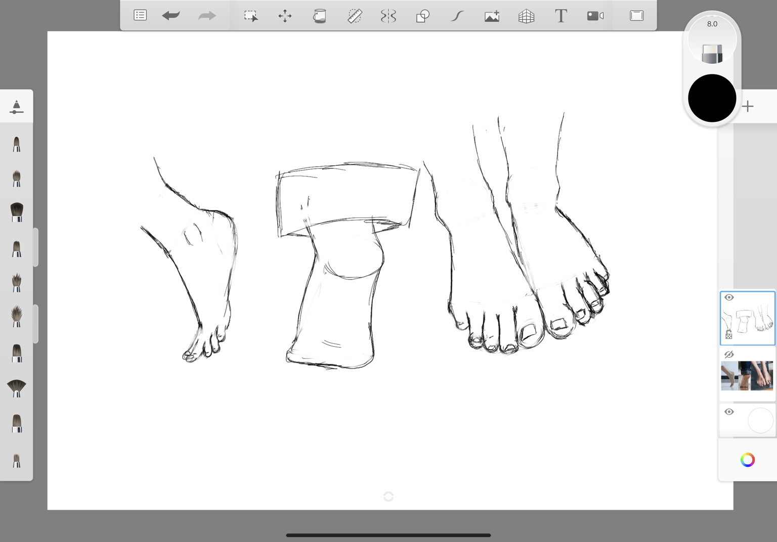 Feet practice - image 1 - student project
