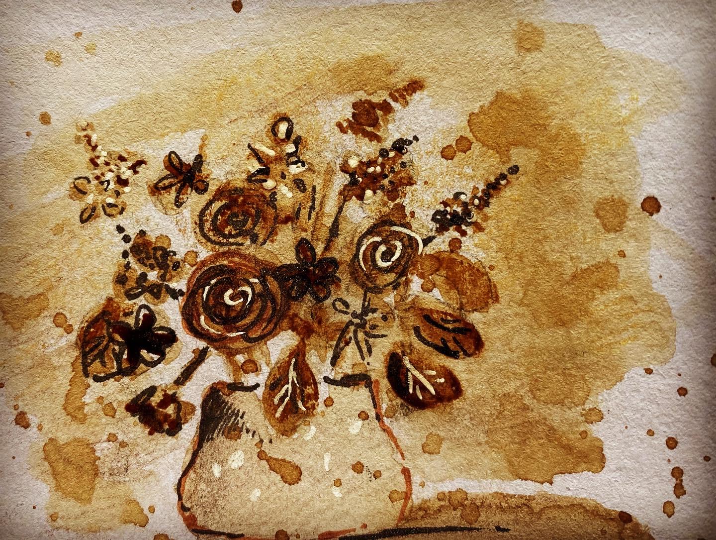Coffee painting - image 4 - student project