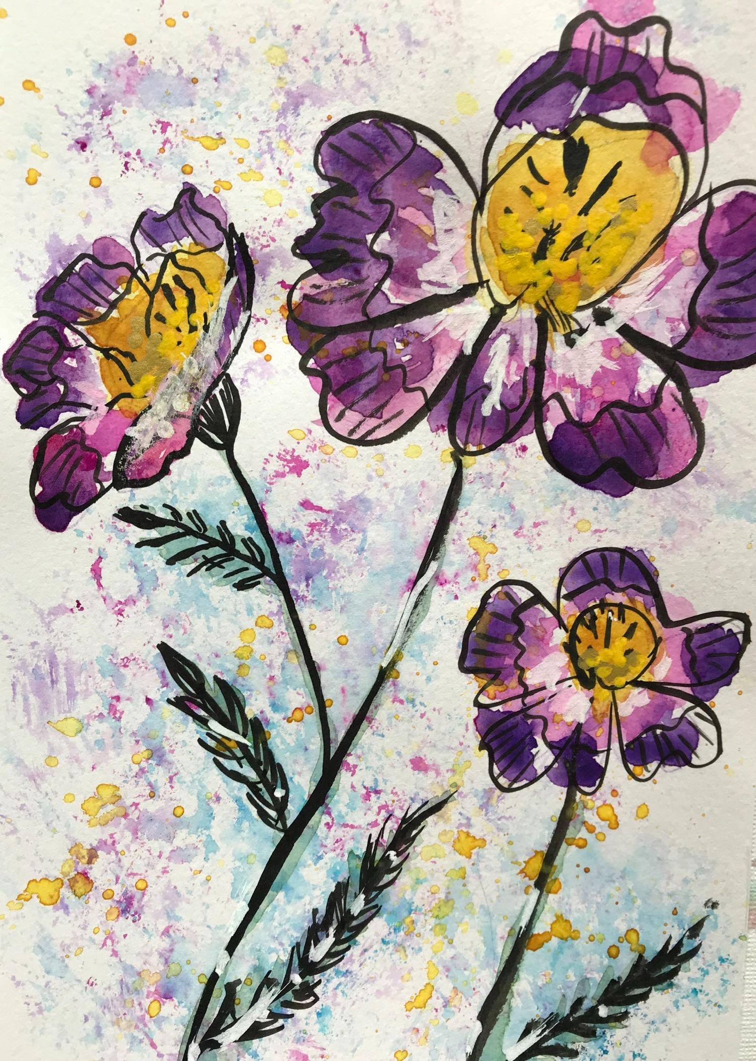 Fun with ink and watercolour - image 8 - student project