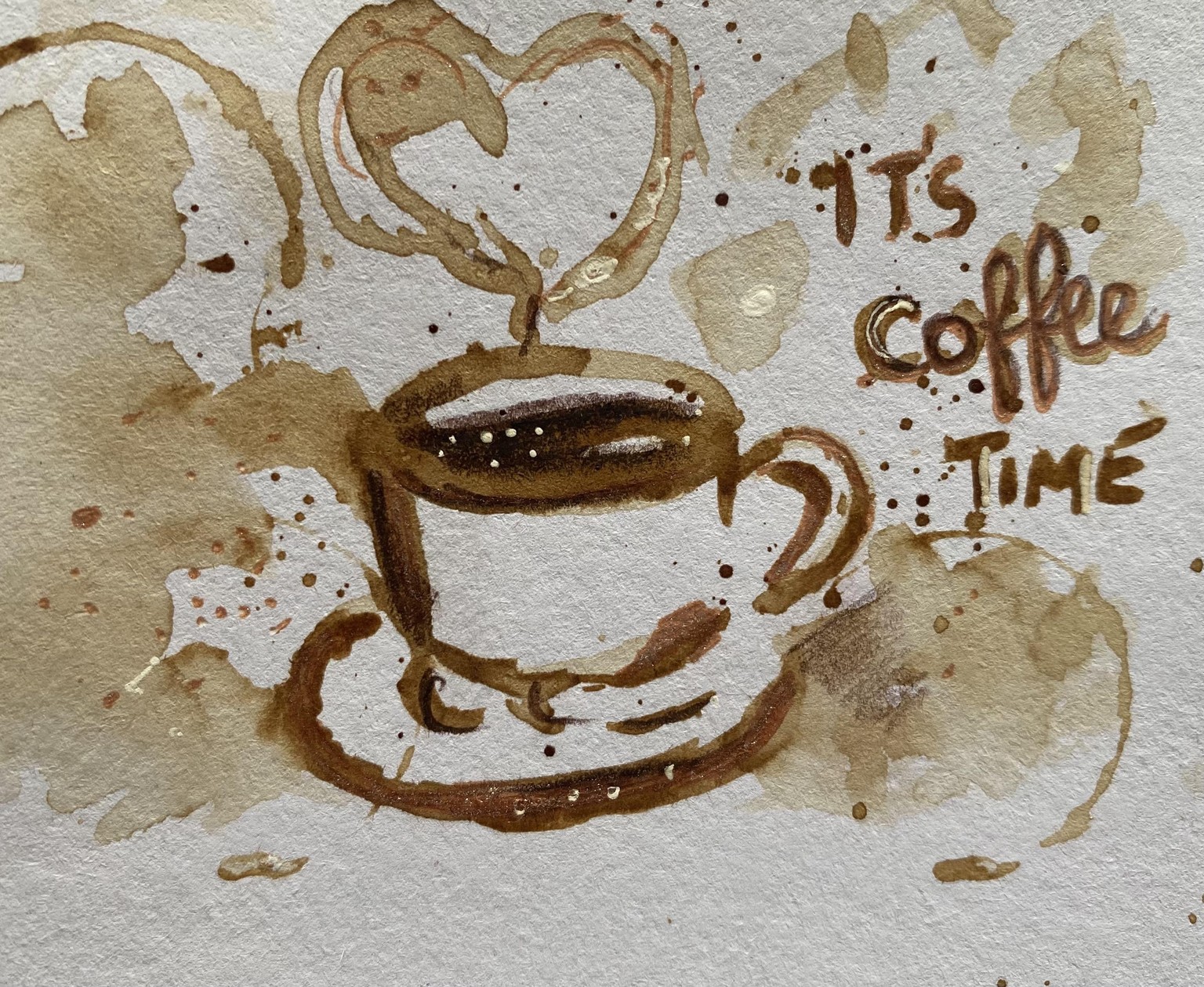 Coffee painting - image 1 - student project